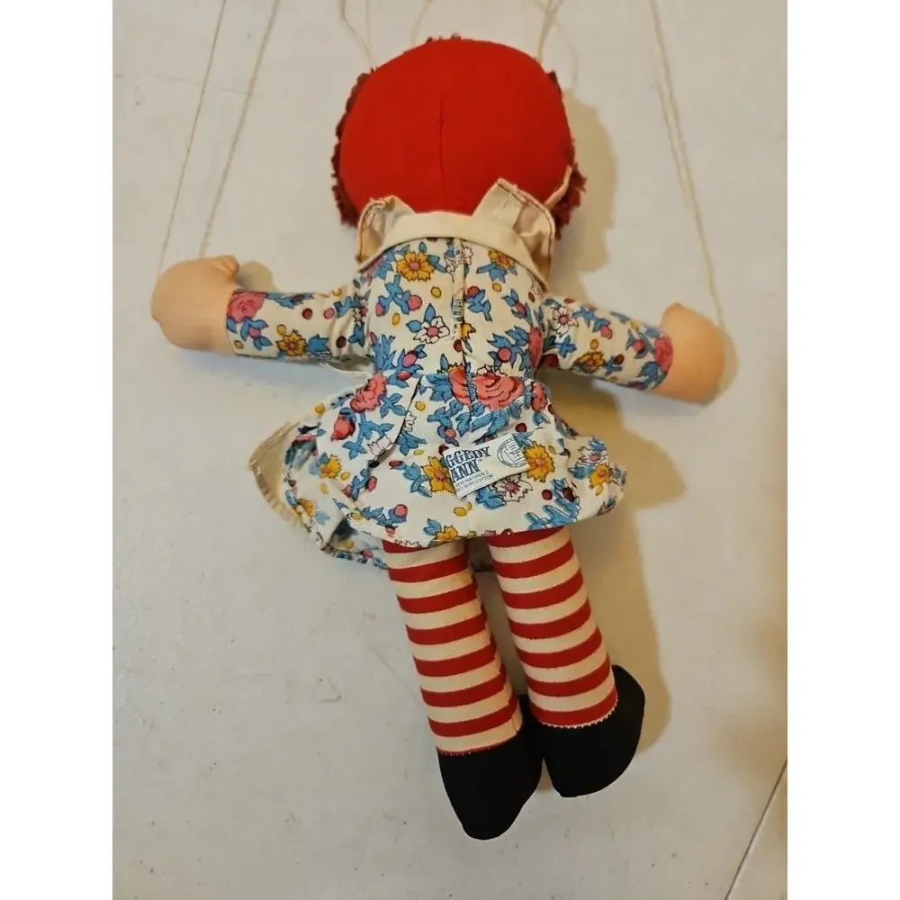 Vintage Raggedy Ann Marionette Knickerbocker Doll